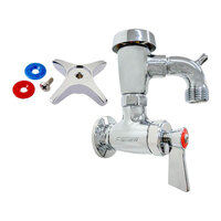 Fisher 29556 Wall-Mount Service Sink Faucet with 3 inch Spout, Garden Hose Outlet, and Lever Handle