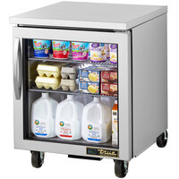 True TUC-27G-ADA-HC~FGD01 27 5/8" ADA Height Undercounter Refrigerator with Glass Door