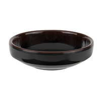 Thunder Group 1903TM Tenmoku Black 3 oz. Round Melamine Sauce Bowl - 12/Case