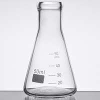 American Metalcraft GF2 Chemistry Collection 1.75 oz. (50 mL) Erlenmeyer Flask Glass