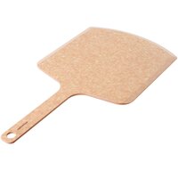 Epicurean Natural 12" x 22" Richlite Wood Fiber Commercial Pizza Peel with 9" Handle 407-221201