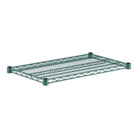 Regency 18" x 30" NSF Green Epoxy Wire Shelf