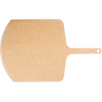 Epicurean Natural 16" x 26" Richlite Wood Fiber Commercial Pizza Peel with 9" Handle 407-261601