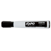 Expo 1944729 Black Chisel Tip Magnetic Dry Erase Marker - 4/Pack