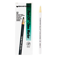 Sharpie 2060 Peel-Off White China Markers - 12/Box