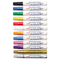 Uni-Paint Markers 63631 Assorted Medium Point Markers - 12/Pack