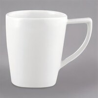 Schonwald 9195175 Avanti Gusto 8.5 oz. Continental White Porcelain Cup - 6/Case