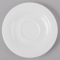 Schonwald 9196918 Avanti Gusto 6 1/4" Continental White Porcelain Saucer - 12/Case