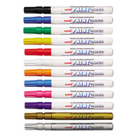 Uni-Paint Markers 63721 Assorted Fine Point Markers - 12/Pack