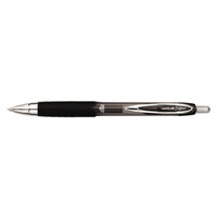 Uni-Ball 1921063 Signo 207 Black Ink with Black Translucent Barrel 0.7mm Retractable Roller Ball Gel Pen - 36/Box