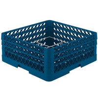 Vollrath PM1211-3-44 Traex® Plate Crate Royal Blue 12 Compartment Plate Rack - Holds 5" to 7 5/8" Plates