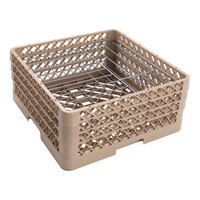Vollrath PM1211-3-32 Traex® Plate Crate Beige 12 Compartment Plate Rack - Holds 5" to 7 5/8" Plates