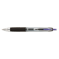 Uni-Ball 70221 Signo 207 Purple Ink with Semi-Translucent Barrel 0.7mm Retractable Roller Ball Gel Pen - 12/Pack