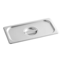 Choice 1/3 Size Stainless Steel Solid Steam Table / Hotel Pan Cover