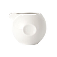 Libbey 999333030 Constellation 6 oz. Lunar Bright White Pinched Porcelain Creamer - 12/Case