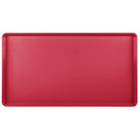 Cambro 1222D510 12" x 22" Signal Red Dietary Tray - 12/Case