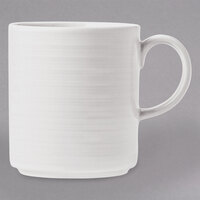 Libbey 999001572 Galileo Constellation 12 oz. Lunar Bright White Stacking Porcelain Mug - 36/Case