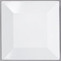 GET ML-103-W 8" White Siciliano Square Plate - 12/Case