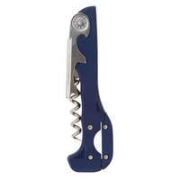 Franmara 2031-05 Boomerang Customizable Two-Step Waiter's Corkscrew with Dark Blue Handle