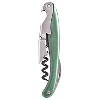 Franmara 3275-13 Lisse Customizable Two-Step Waiter's Corkscrew with Metallic Green Anodized Aluminum Handle