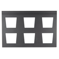 Vollrath V904975 Cubic 6 Bowl Black Wood Display Template