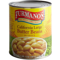 Furmano's #10 Can Butter Beans - 6/Case