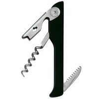 Franmara 2030-01 Hugger Waiter's Corkscrew with Black ABS Plastic Handle