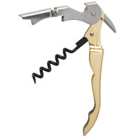 Franmara 5403 Duo-Lever Waiter's Corkscrew with Gold Plated Handle