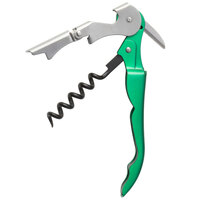 Franmara 5402-13 Duo-Lever Waiter's Corkscrew with Metallic Green Handle