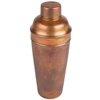 American Metalcraft ACS 24 oz. Satin Antique Copper 3-Piece Cobbler Cocktail Shaker