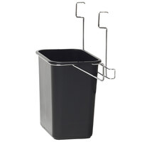 Metro BCWB2D Deep Ledge Utility Cart Wastebasket and Holder