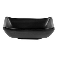 GET SD-3828-BK Nara 3 3/4" x 2 3/4" 2 oz. Black Matte Melamine Sauce Dish - 24/Case