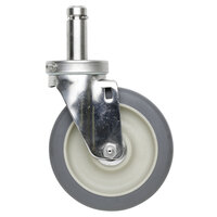 Metro 5MPXGSA MetroMax 5" Stainless Steel Swivel Stem Caster