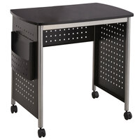 Safco 1907BL Scoot Black/Silver Mobile Computer Desk