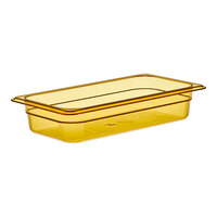 Cambro 32HP150 H-Pan™ 1/3 Size Amber High Heat Plastic Food Pan - 2 1/2" Deep