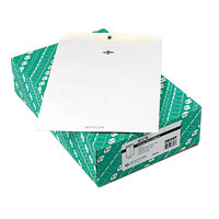 Quality Park 38397 #97 10" x 13" White Clasp / Gummed Seal File Envelope - 100/Box