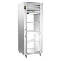 Traulsen RHT126WPUT-HHG Stainless Steel One Section Glass Half Door Shallow Depth Pass-Through Refrigerator - Specification Line