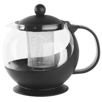 Choice 42 oz. Tempered Glass Tea Pot Infuser with Stainless Steel Basket