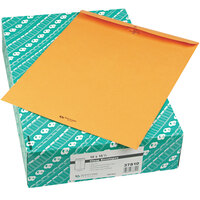 Quality Park 37810 #110 12" x 15 1/2" Brown Kraft Clasp / Gummed Seal File Envelope - 100/Box