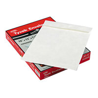 Survivor R4202 Tyvek® #97 10" x 13" x 1 1/2" White Expansion Mailer with Flap-Stick Self-Adhesive Seal - 25/Box
