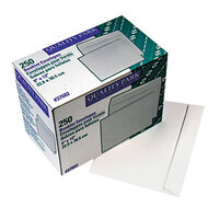 Quality Park 37682 #90 9" x 12" White Gummed Seal File Envelope - 250/Box