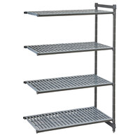 Cambro CBA213664V4580 Camshelving® Basics Plus Vented 4-Shelf Add On Unit - 21" x 36" x 64"