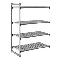 Cambro CBA244864V4580 Camshelving® Basics Plus Vented 4-Shelf Add On Unit - 24" x 48" x 64"