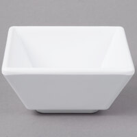 Elite Global Solutions JW33 Zen 4 oz. White Square Melamine Ramekin - 6/Case