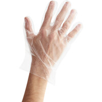 Choice Disposable Poly Gloves - Small for Food Service - 100/Pack