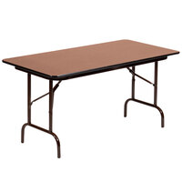 Correll 24" x 96" Medium Oak High Pressure Heavy Duty Folding Table