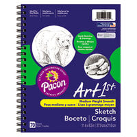 Pacon 4794 Art1st 8 1/2" x 11" White Medium Weight Smooth 60 lb. Stock Paper Sketch Diary