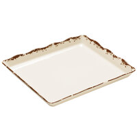 GET ML-155-TC Tuscan 14" x 11 1/2" x 1 1/4" Rectangular Melamine Display Tray - 6/Case