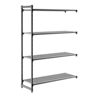 Cambro CBA216084V4580 Camshelving® Basics Plus Vented 4-Shelf Add On Unit - 21" x 60" x 84"