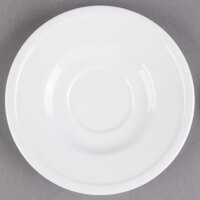 Libbey 1502-10155 Empire 6 1/8" Alpine White Porcelain Saucer - 36/Case